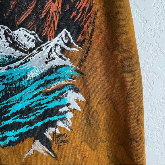 Ragtops Bald Eagle Shirt Mens Medium Made in USA Nature Patriotic Tie Dye - Picture 6 of 8